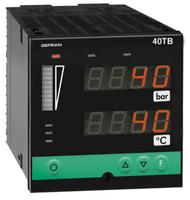40TB - Indicador/Unidad de alarma para entradas de temperatura y presión, doble display